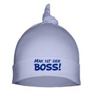 Mütze mit Aufdruck: Max ist der Boss
