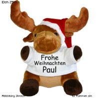 Weihnachtselch mit Name