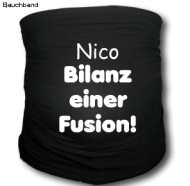 Bauchband mit Spruch und Name